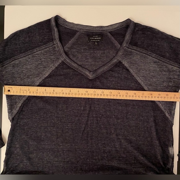 Lucky Brand Thermal Black Long Sleeve Top - Picture 9 of 9